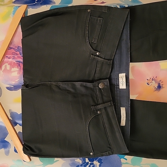 Jessica Simpson Super Skinny Army Green jeans, 8 - Picture 2 of 5